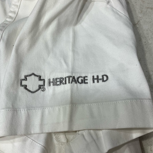 HARLEY DAVIDSON - Fitted Zip Short Sleeve Blouse - Picture 6 of 10